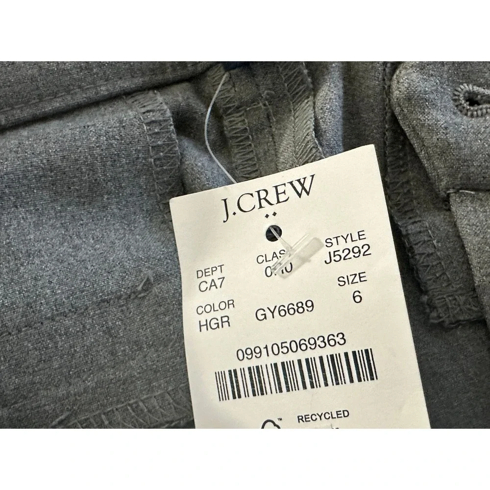 J. Crew Ruby Crop Pant‎ Grey Dress Pants Women's Size 6 Style J5292